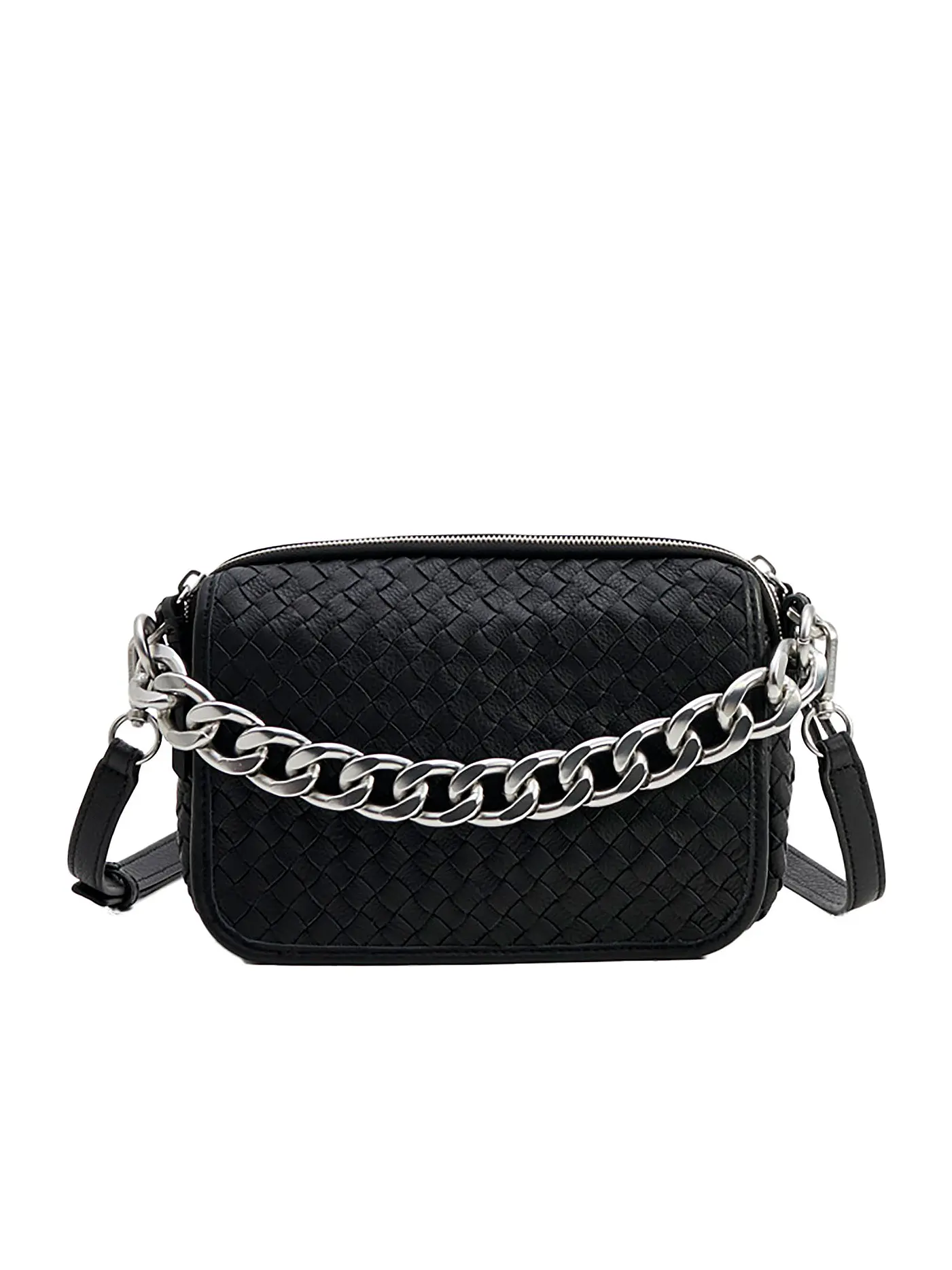 LES VISIONNAIRES | Ledertasche - Umhängetasche EMILY WEAVE | schwarz